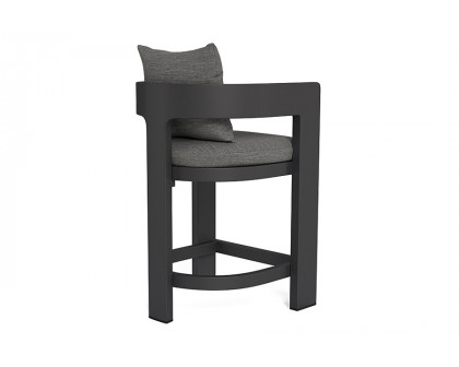 Harbour Victoria Counter Stool - Aluminum Asteroid, Lisos Grafito