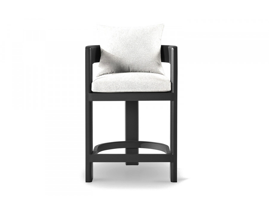 Harbour Victoria Counter Stool - Aluminum Asteroid, Siesta Ivory