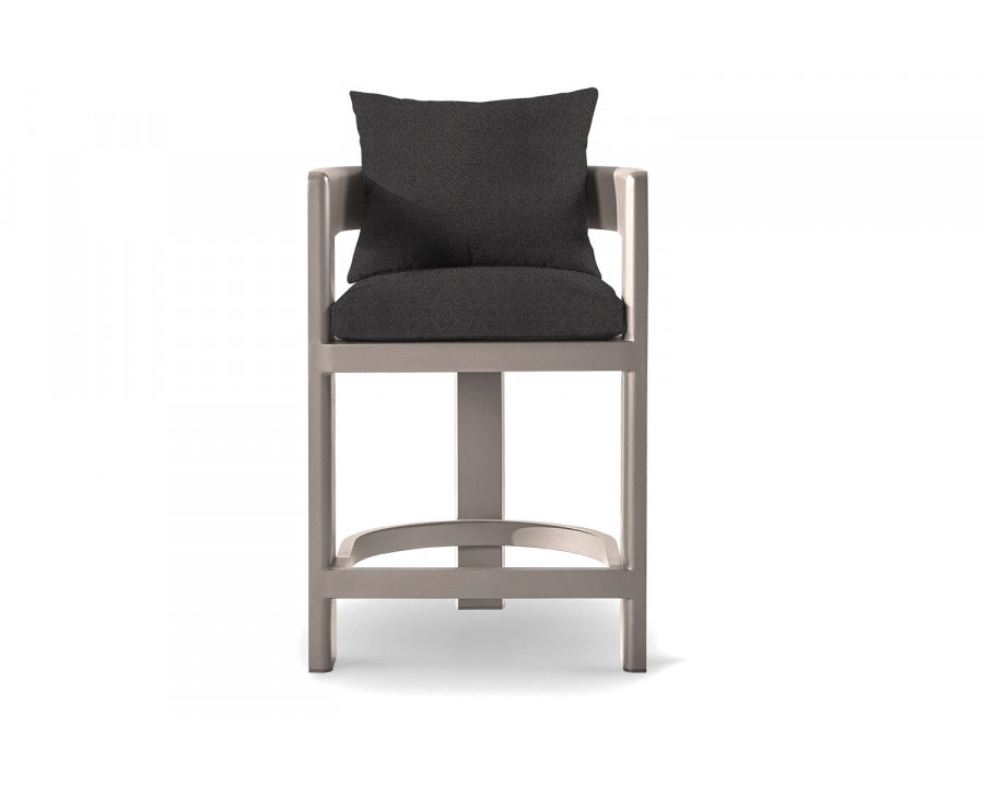 Harbour Victoria Counter Stool - Aluminum Taupe, Riviera Slate