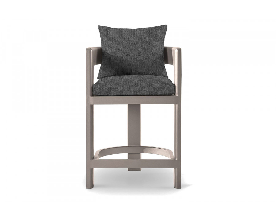 Harbour Victoria Counter Stool - Aluminum Taupe, Siesta Slate