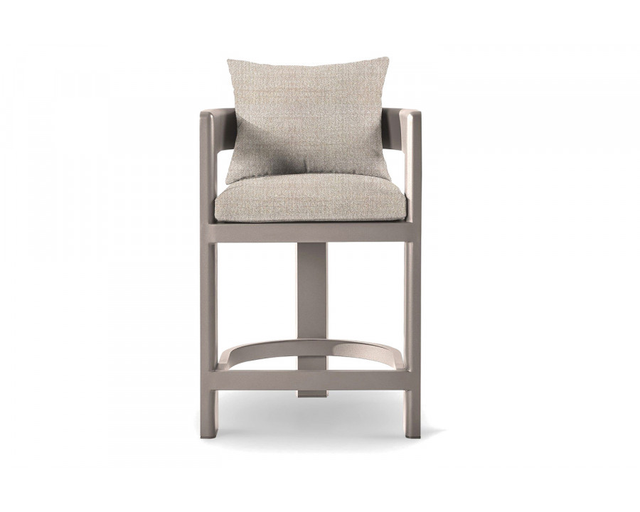 Harbour Victoria Counter Stool - Aluminum Taupe, Siesta Taupe