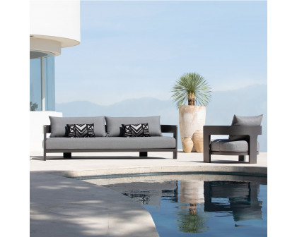 Harbour Victoria 3 Seat Sofa - Aluminum Asteroid, Siesta Indigo