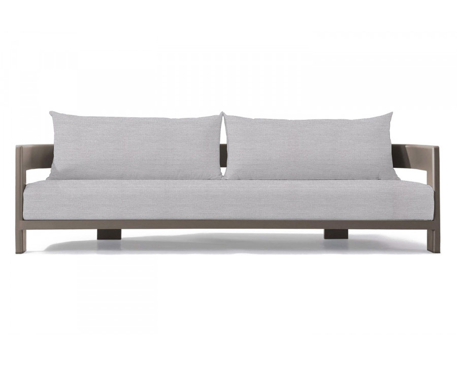 Harbour Victoria 3 Seat Sofa - Aluminum Taupe, Panama Cloud