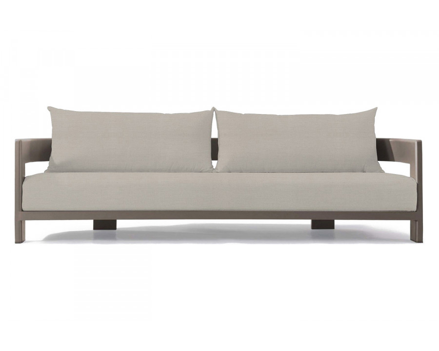 Harbour Victoria 3 Seat Sofa - Aluminum Taupe, Panama Marble