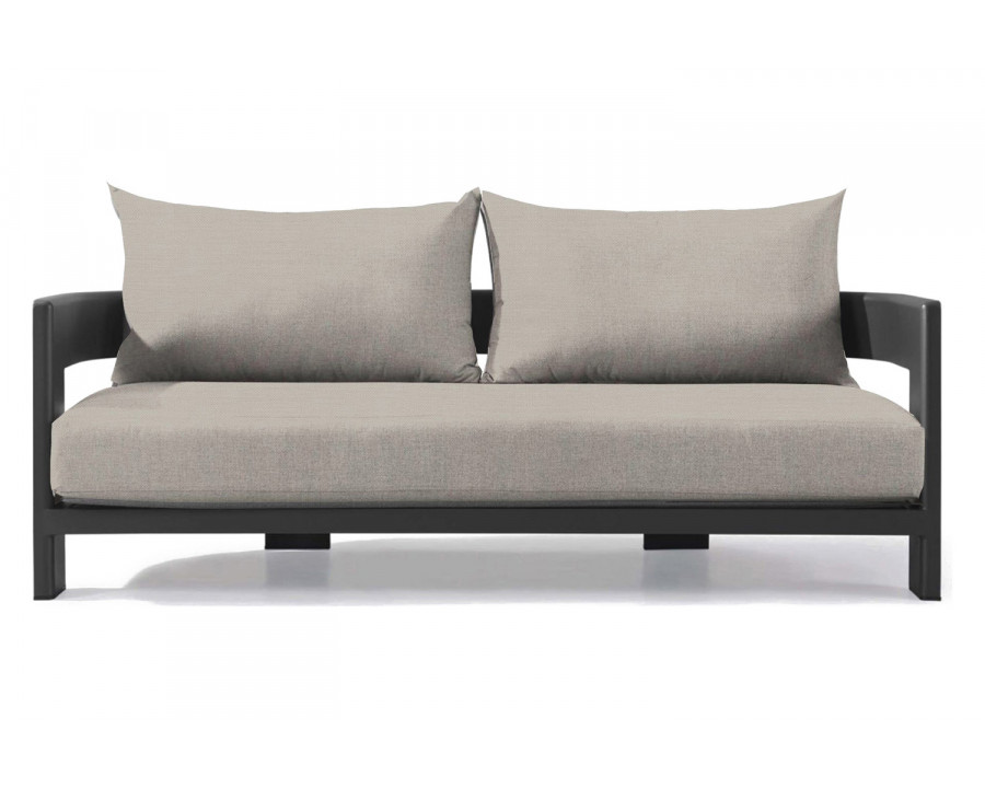 Harbour Victoria 2 Seat Sofa - Aluminum Asteroid, Panama Marble