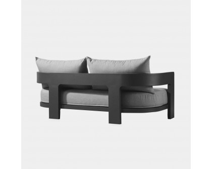 Harbour Victoria 2 Seat Sofa - Aluminum Asteroid, Siesta Indigo