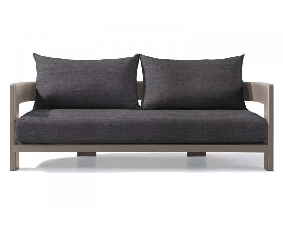 Harbour Victoria 2 Seat Sofa - Aluminum Taupe, Lisos Piedra