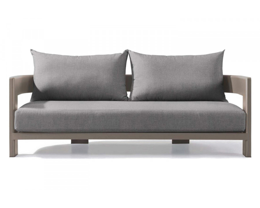 Harbour Victoria 2 Seat Sofa - Aluminum Taupe, Cast Silver