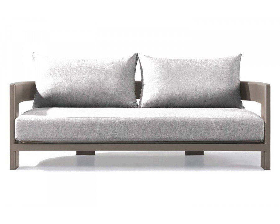 Harbour Victoria 2 Seat Sofa - Aluminum Taupe, Panama Cloud