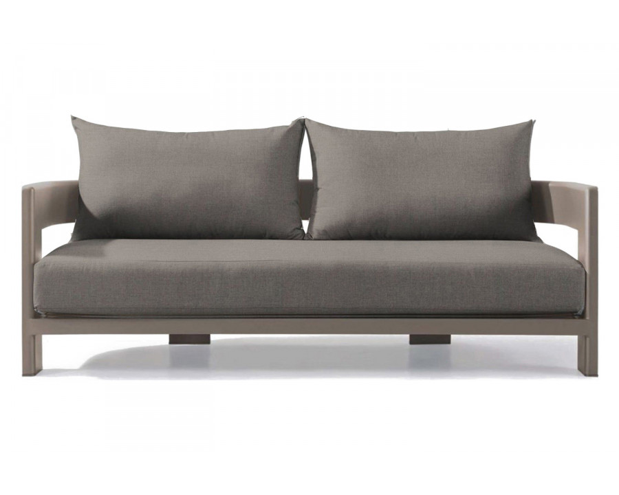 Harbour Victoria 2 Seat Sofa - Aluminum Taupe, Panama Marble