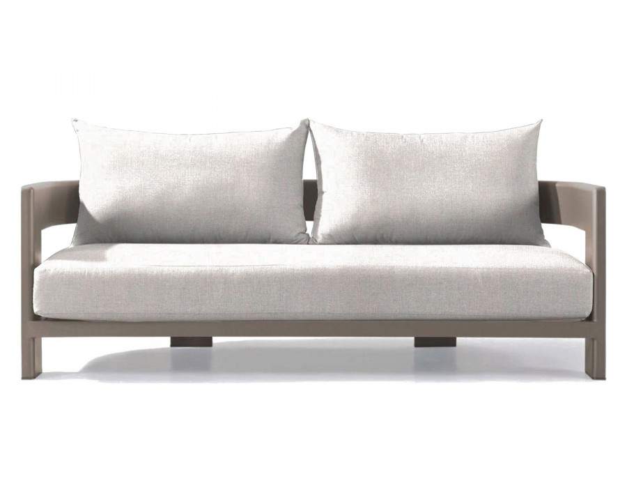 Harbour Victoria 2 Seat Sofa - Aluminum Taupe, Siesta Ivory