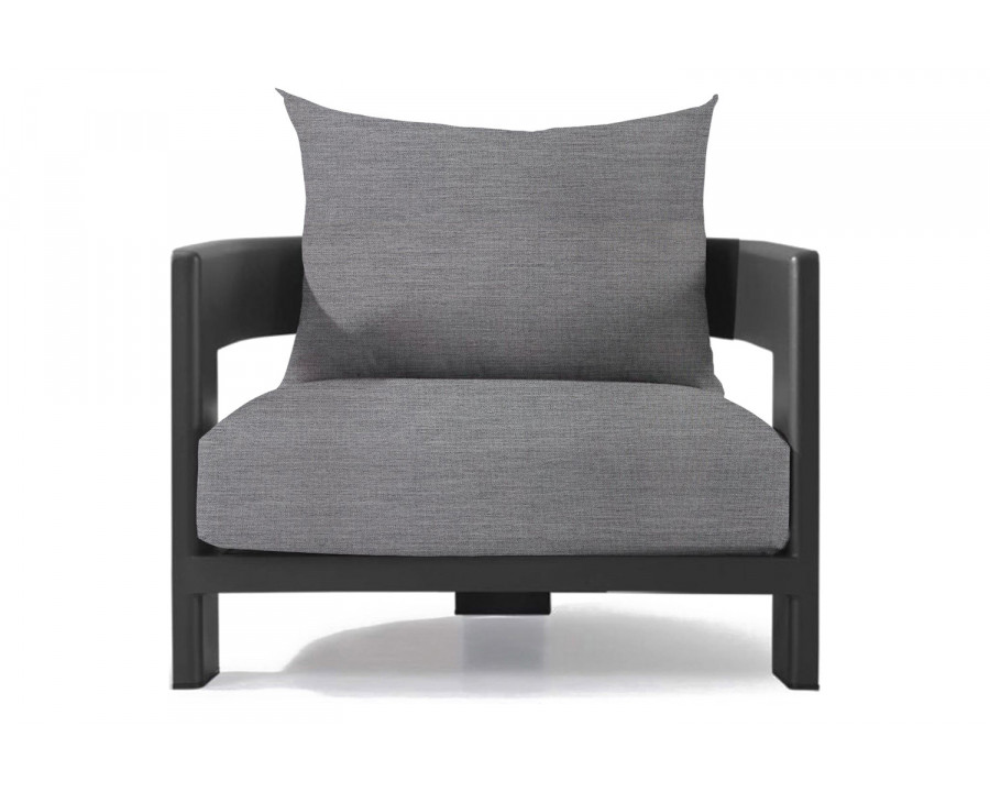 Harbour Victoria Lounge Chair - Aluminum Asteroid, Lisos Piedra