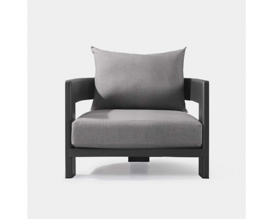 Harbour Victoria Lounge Chair - Aluminum Asteroid, Siesta Indigo