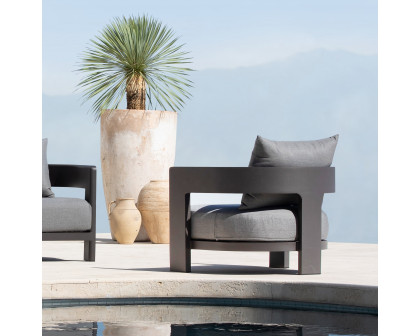 Harbour Victoria Lounge Chair - Aluminum Asteroid, Siesta Indigo