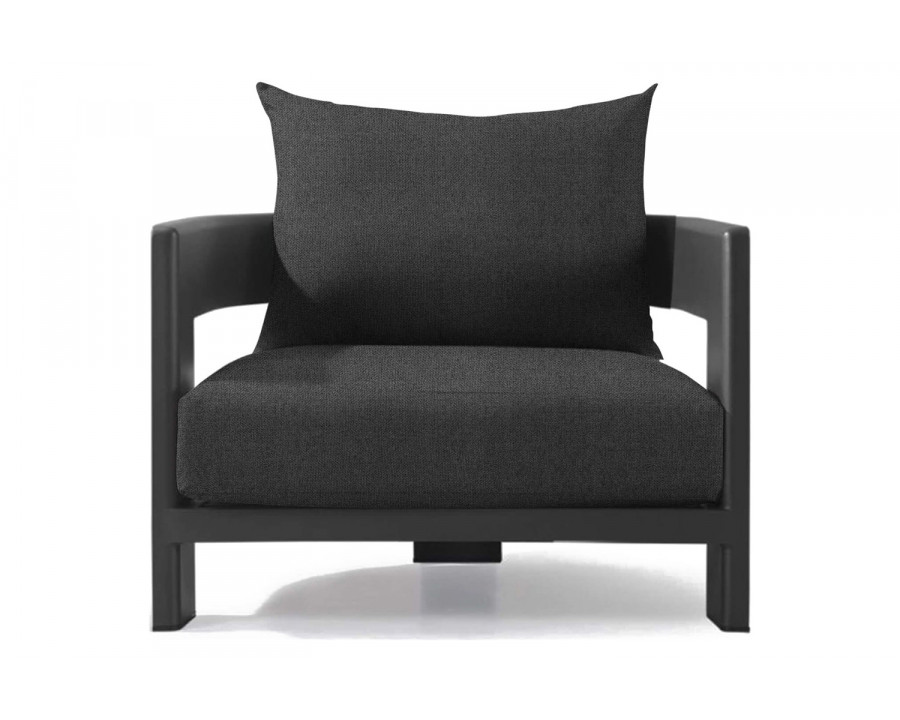 Harbour Victoria Lounge Chair - Aluminum Asteroid, Siesta Slate