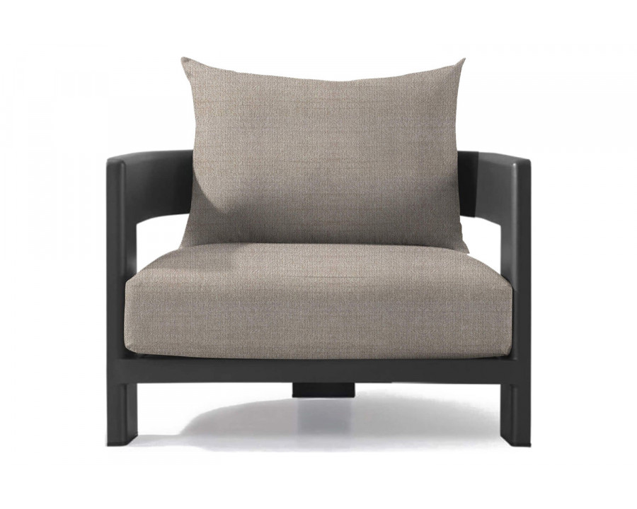 Harbour Victoria Lounge Chair - Aluminum Asteroid, Siesta Taupe