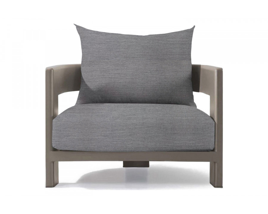 Harbour Victoria Lounge Chair - Aluminum Taupe, Lisos Piedra