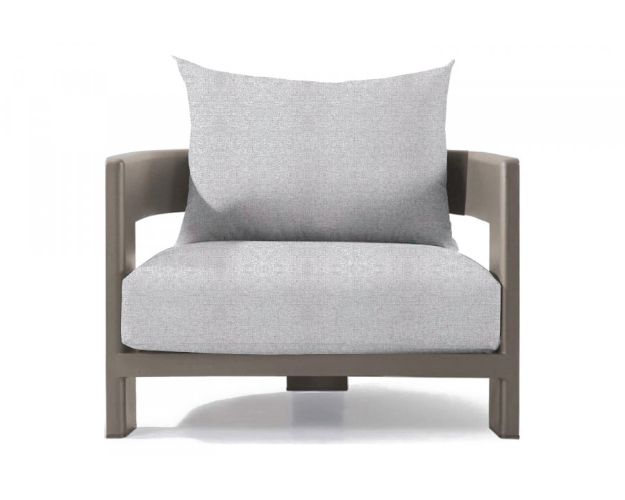 Harbour Victoria Lounge Chair - Aluminum Taupe, Copacabana Sand