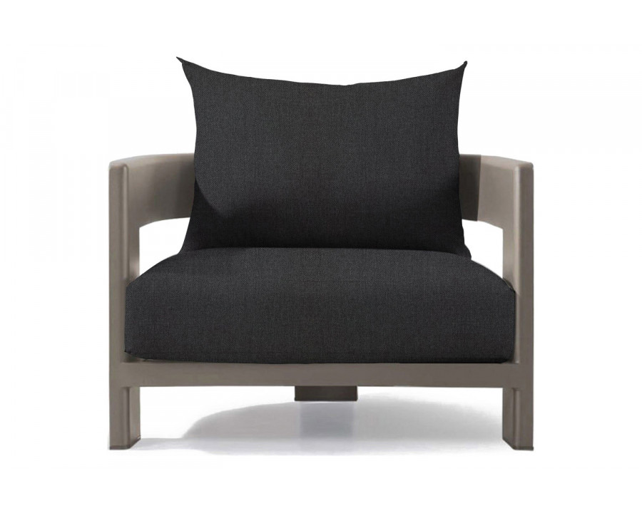 Harbour Victoria Lounge Chair - Aluminum Taupe, Panama Grafito