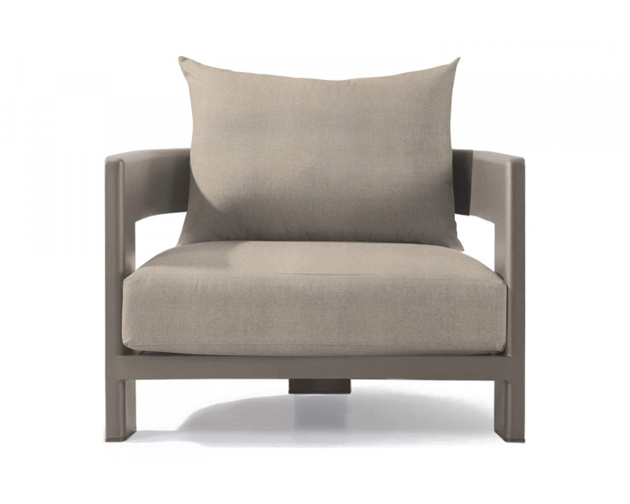 Harbour Victoria Lounge Chair - Aluminum Taupe, Riviera Sand