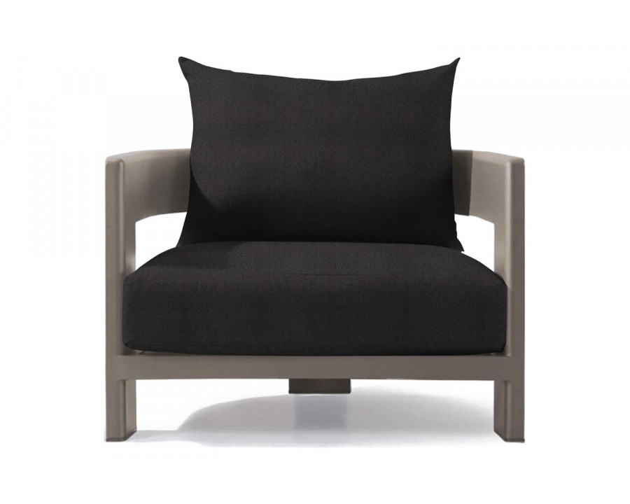 Harbour Victoria Lounge Chair - Aluminum Taupe, Riviera Slate