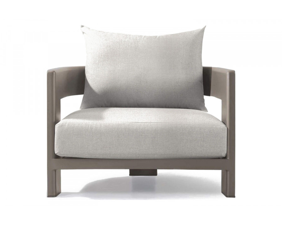 Harbour Victoria Lounge Chair - Aluminum Taupe, Siesta Ivory