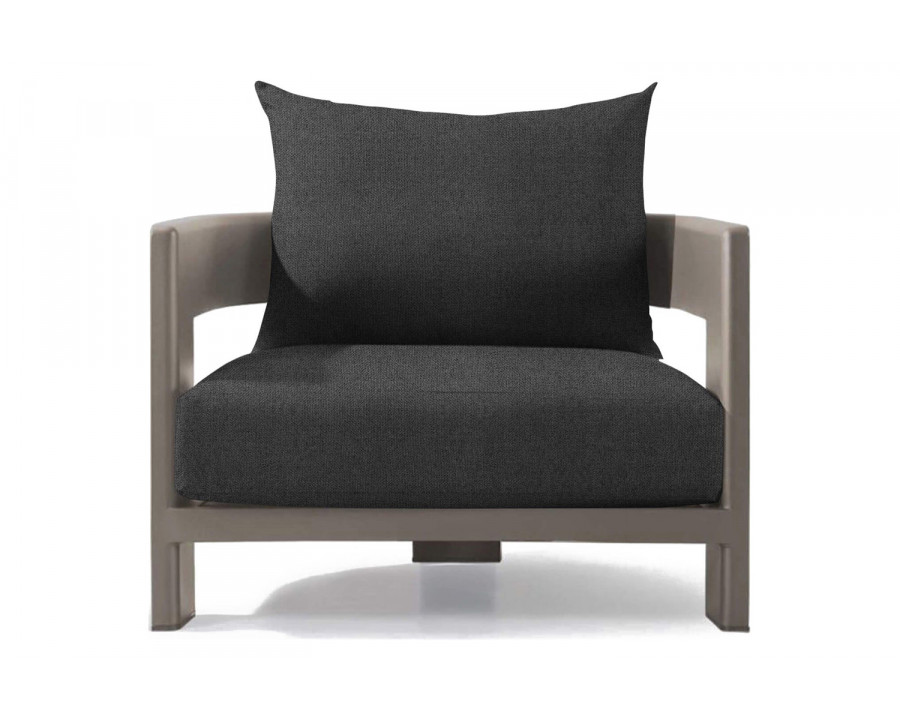 Harbour Victoria Lounge Chair - Aluminum Taupe, Siesta Slate