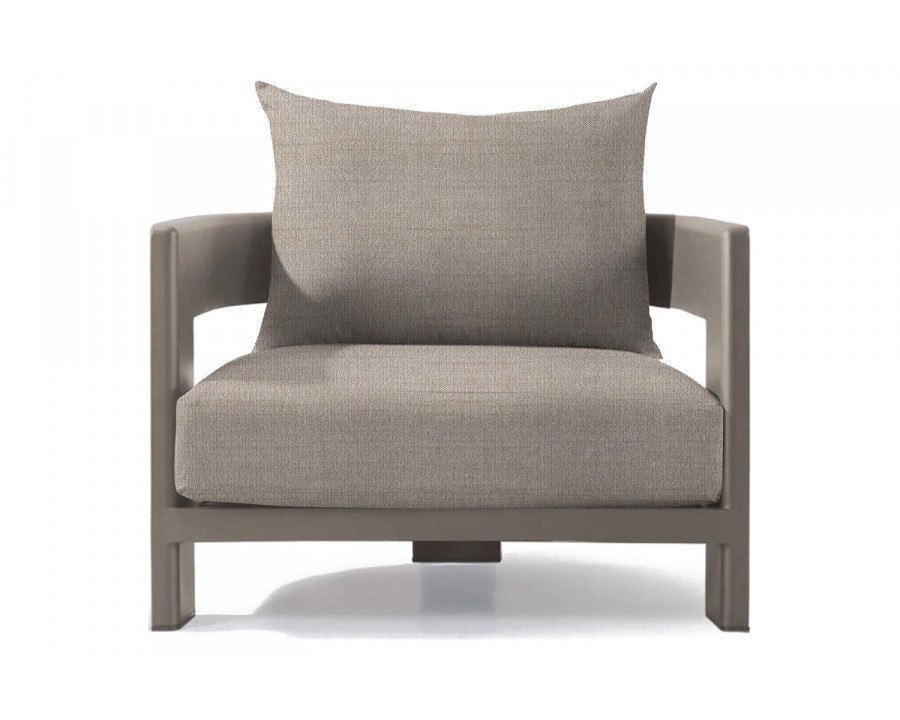 Harbour Victoria Lounge Chair - Aluminum Taupe, Siesta Taupe