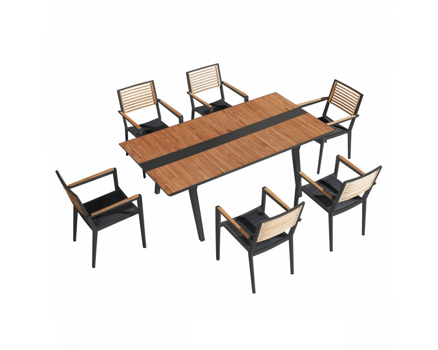 Higold - Champion Outdoor Dining Set in Teak/Black