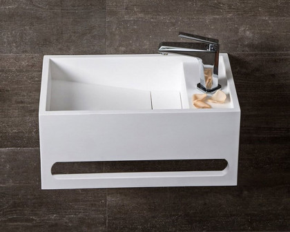 HMR Bathroom Ramped Sink with Towel Bar