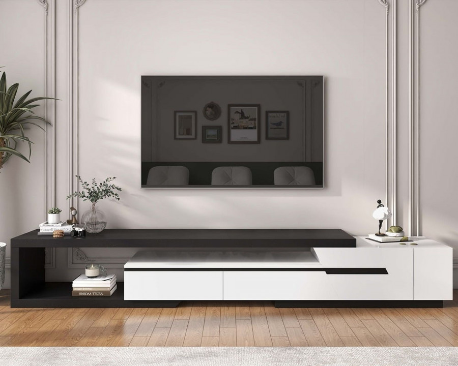 HMR Pinkle Series Modern Extendable TV Stand