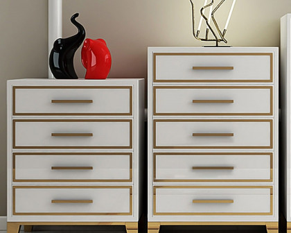 HMR Modern Accent Chest with 6 Drawers