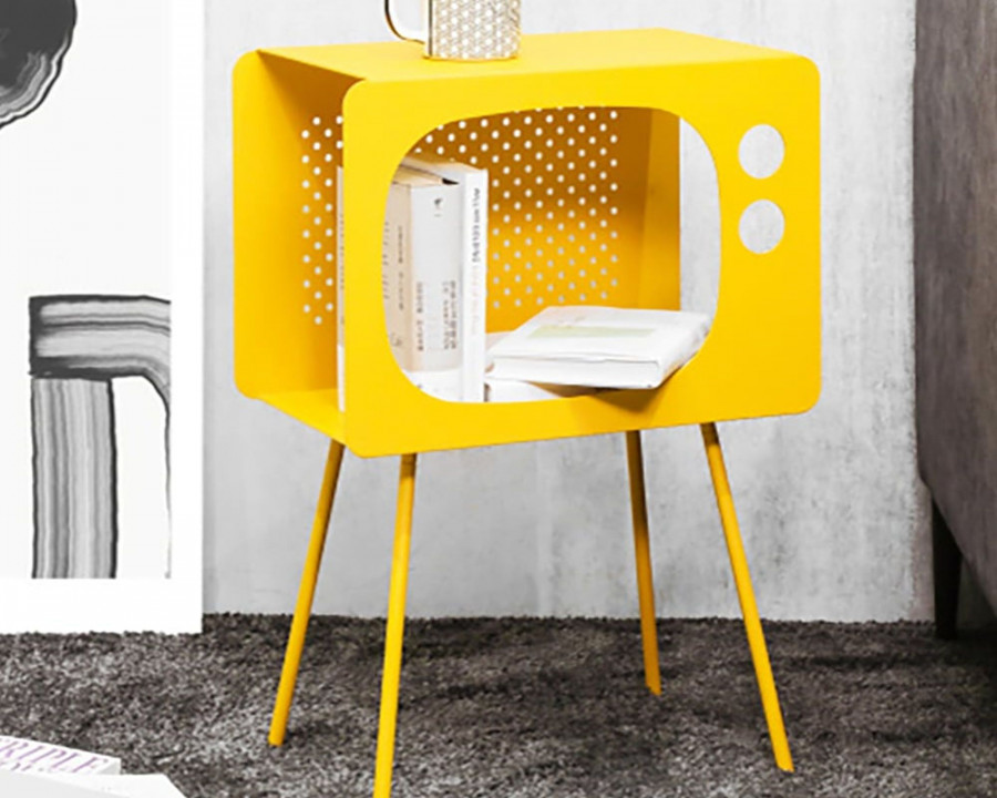 HMR Stert Series Modern End Table - Fresh Yellow