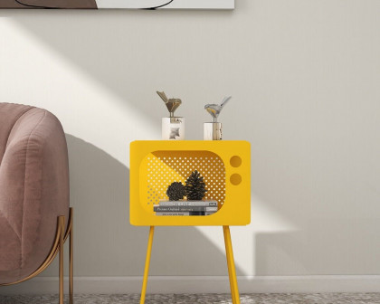 HMR Stert Series Modern End Table - Fresh Yellow