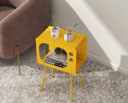 HMR Stert Series Modern End Table - Fresh Yellow