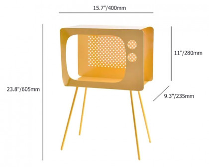 HMR Stert Series Modern End Table - Fresh Yellow