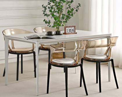 HMR Modern Acrylic Dining Chairs