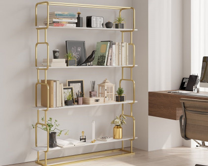 HMR Modern Freestanding 32" Etagere Bookshelf