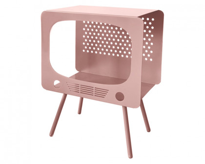 HMR Stert Series TV Sculpt Display Shelving End Table - Pink