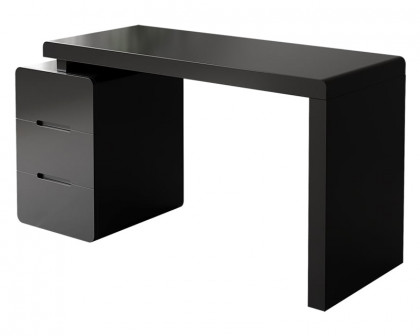 HMR Mular 3-Drawer Writing Desk with 3 Drawers Office Furniture - Black, 47.2"L x 19.7"W x 27.6"H