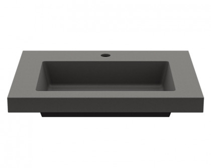 HMR 23"Rectangular Concrete Drop-in Bathroom Sink