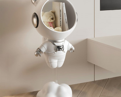 HMR Astronaut Resin Figurine Floating Side Table with Storage