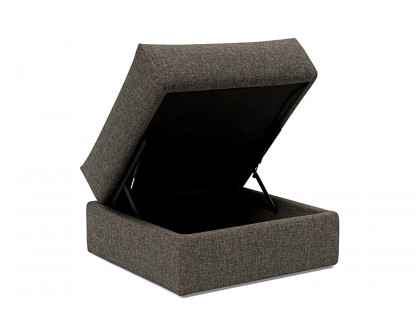 Innovation Living Cornila Ottoman - 216 Flashtex Dark Gray