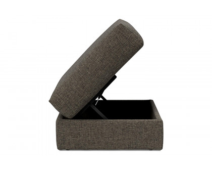 Innovation Living Cornila Ottoman - 216 Flashtex Dark Gray