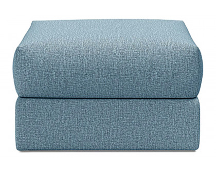 Innovation Living Cornila Ottoman - 525 Mixed Dance Light Blue