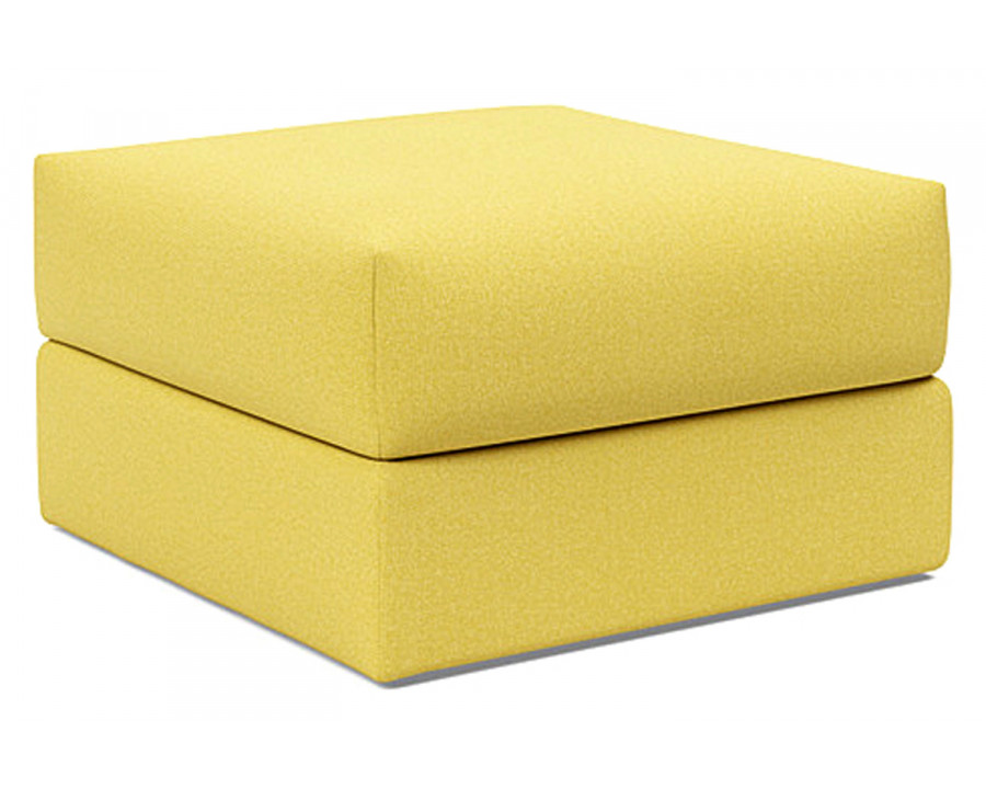 Innovation Living Cornila Ottoman - 554 Soft Mustard Flower