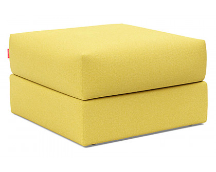 Innovation Living Cornila Ottoman - 554 Soft Mustard Flower