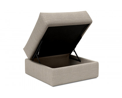 Innovation Living Cornila Ottoman - 579 Kenya Gravel