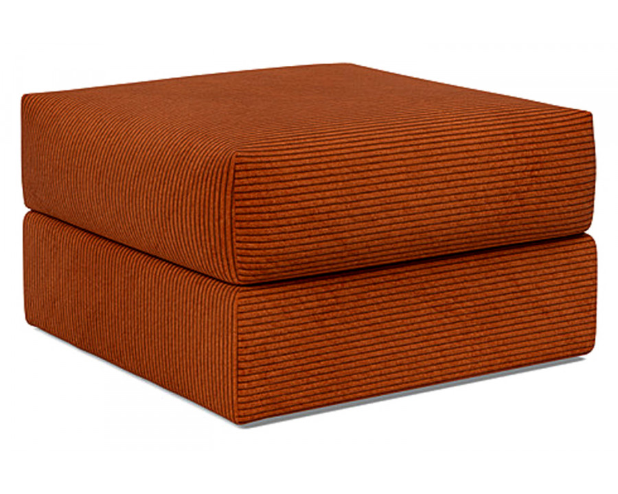 Innovation Living Cornila Ottoman - 595 Corduroy Burnt Orange