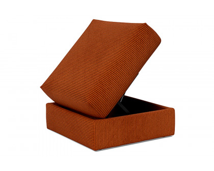 Innovation Living Cornila Ottoman - 595 Corduroy Burnt Orange